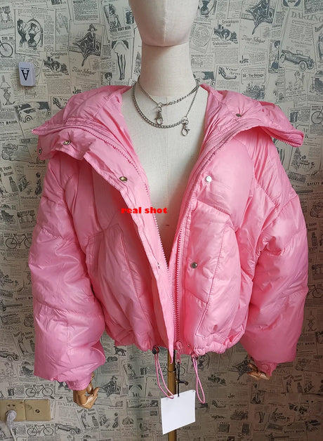 Street Jacket Short Candy Color All-Match Bread Coat