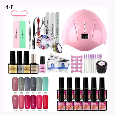 Manicure Set W Uv Led Lamp Dryer With