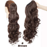 Benehair Synthetic Long Wavy Claw On Ponytail Black