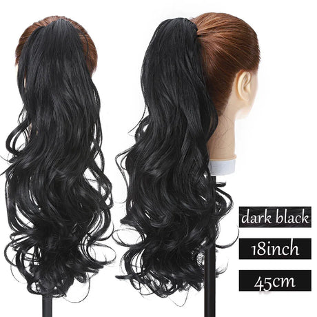 S-Noilite Synthetic Long Wavy Fake Ponytail Extension Hair