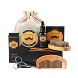 Set Men Beard Grooming Kit Mustache Beard Hair