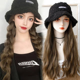 As Syntheti Curly Hair Lamb Wool Fisherman Hat