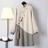 Winter Dress Women' Chinese Traditional Style Hanfu Cheongsam