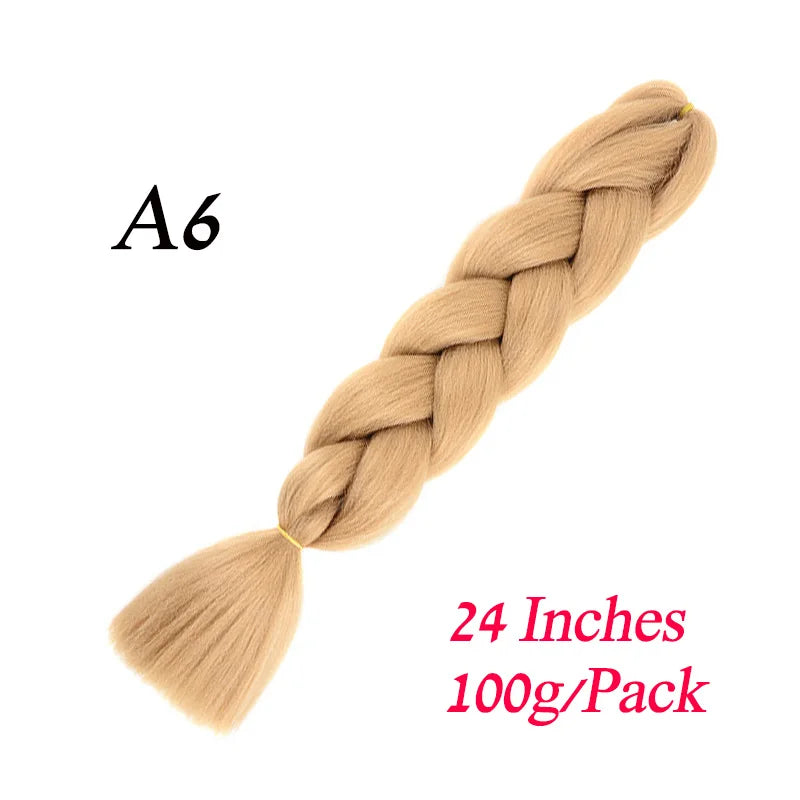 Synthetic Jumbo Braiding Hair Extension " Heat Resistant