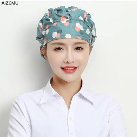 Cute Elastic Kitchen Work Hats Restaurant Breathable Chefs