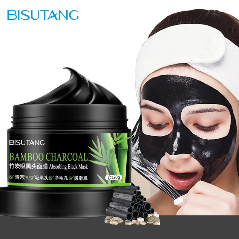 Black Mask For Face Skin Care Bamboo Charcoal