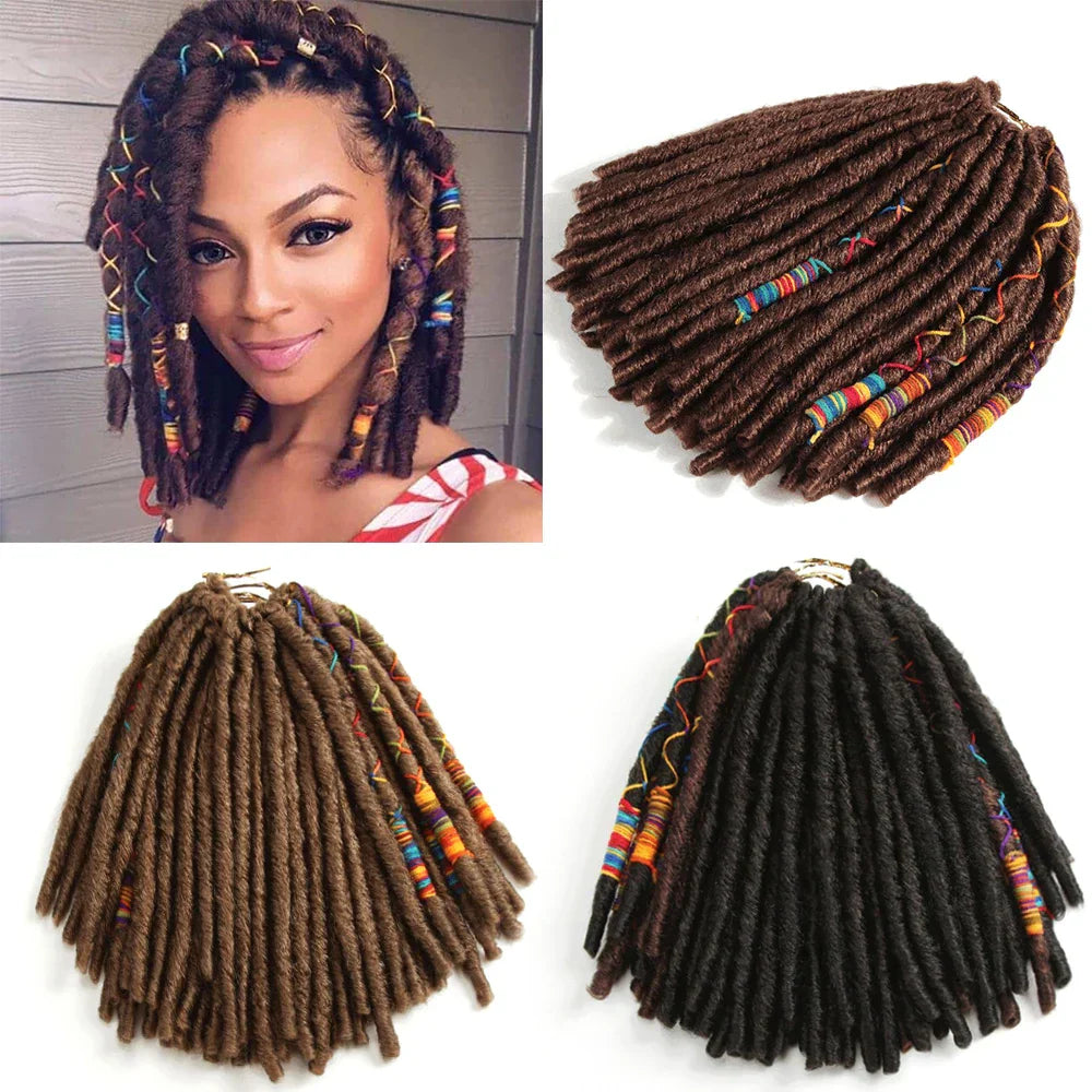 Jumbo Faux Locs Synthetic Crochet Braids Hair Extension