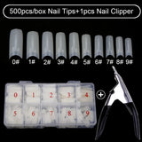 Pcs/Box False Nails Tips Manicure Kit Nail File