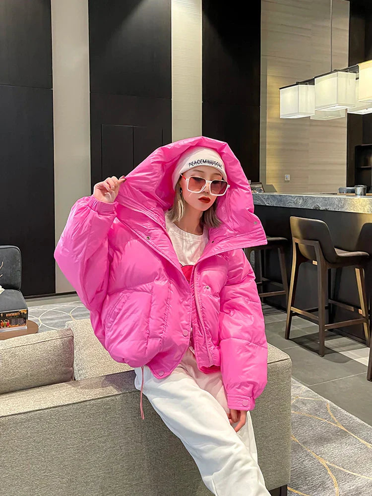 Street Jacket Short Candy Color All-Match Bread Coat
