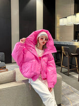 Street Jacket Short Candy Color All-Match Bread Coat
