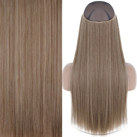 Merisihair Synthetic No Clip Invisible Wire Hair Extensions