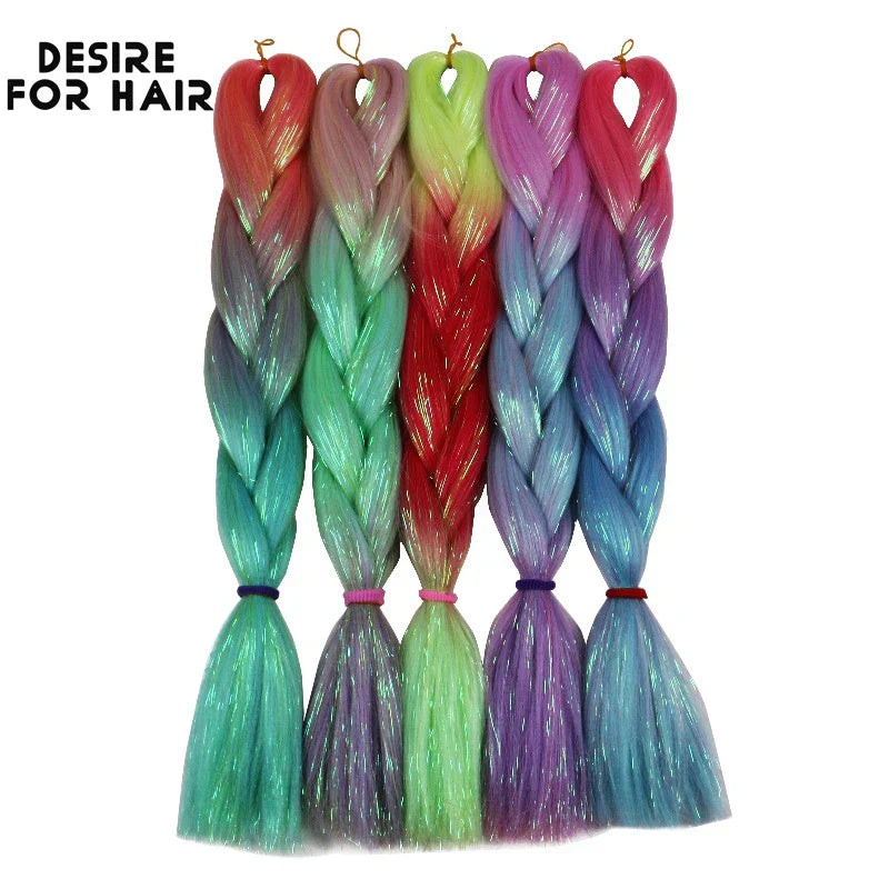 Desire For Hair Packs Synthetic Braiding Hair Christmas