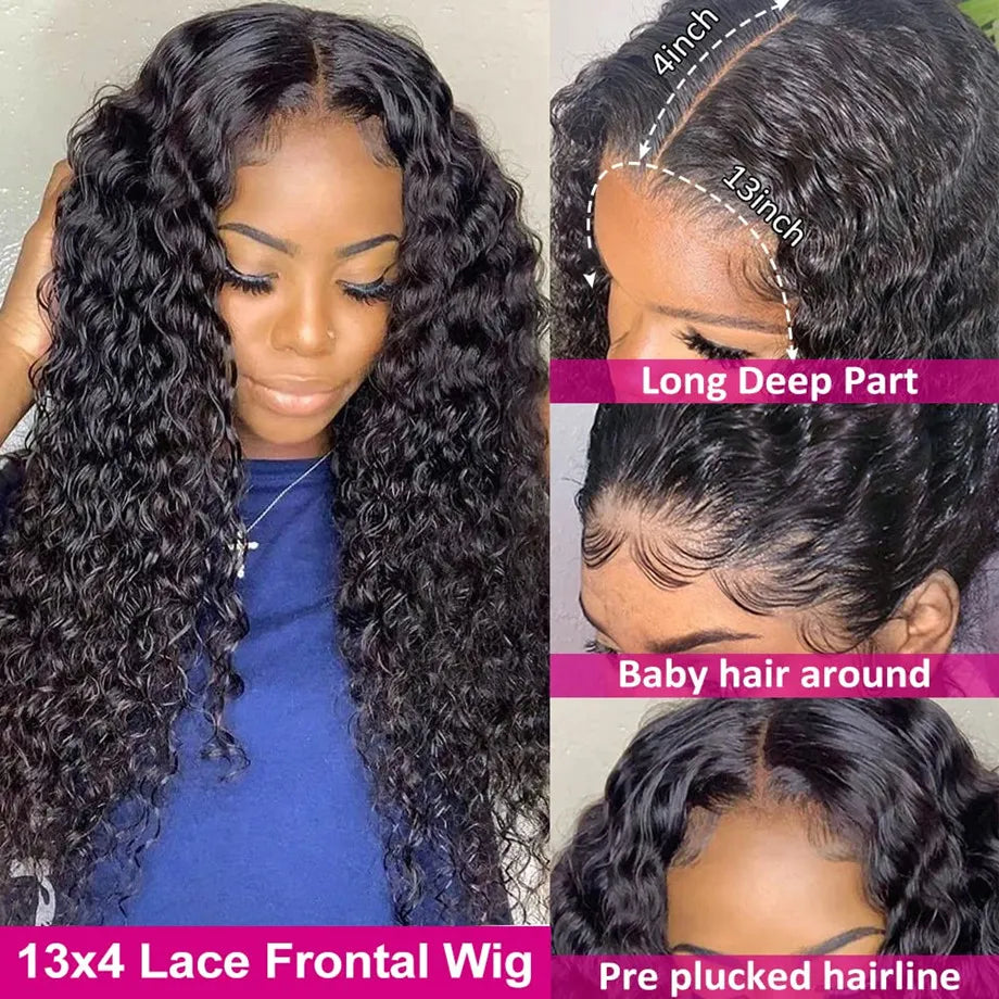 Deep Wave Frontal Wig X X Hd Transparent