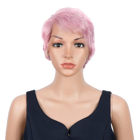 Trueme Short Pixie Cut Lace Wig Colored Brazilian