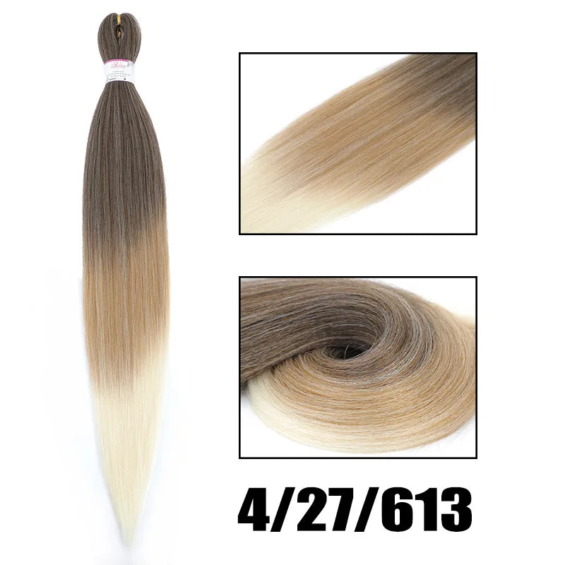 Alororo Ombre Pre Stretched Braiding Hair Synthetic Hair