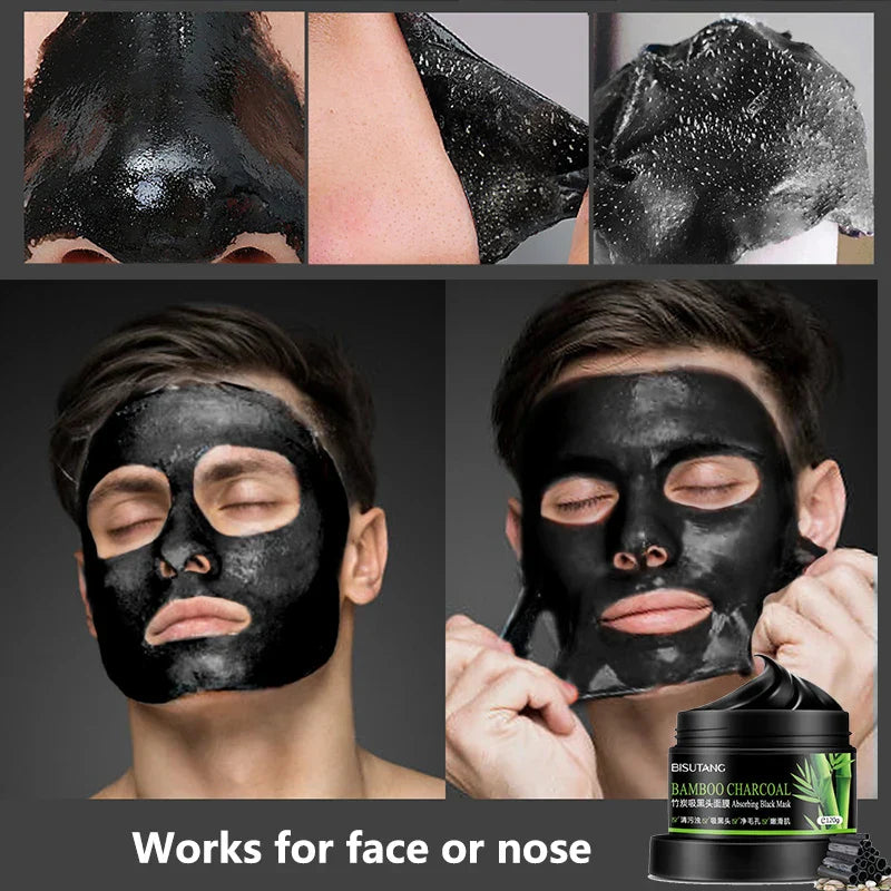 Black Mask For Face Skin Care Bamboo Charcoal