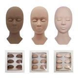 Training False Eyelash Practice Lash Silicone Mannequin Model