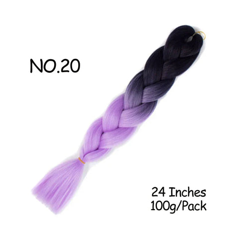 Mirra’s Mirror 24inch Synthetic Braiding Hair Extensions 10pcs Wholesale Colorful Braids Hair Jumbo Braid Hair Black Brown