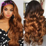 Ombre Lace Front Wig Human Hair Wigs For