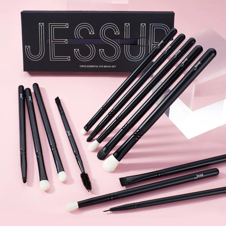 Jessup Eye Blending Eye Brushes Set, Natural-Synthetic