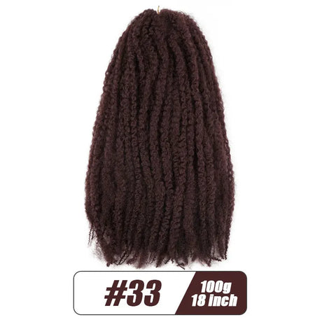 Synthetic Afro Kinky Marley Braids Hair Soft Jumbo