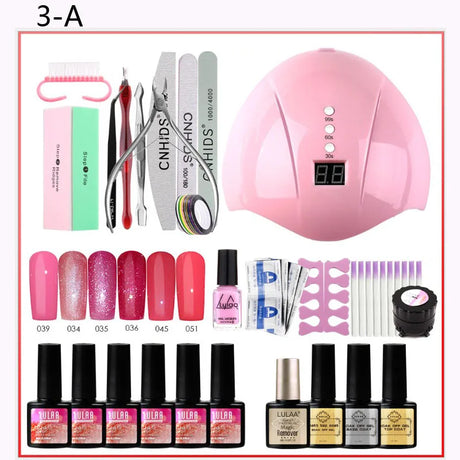 Manicure Set W Uv Led Lamp Dryer With