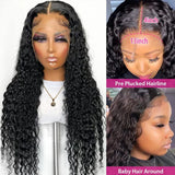 Hd Transparent Lace Front Human Hair Wigs