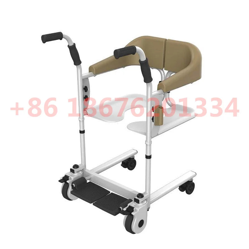 Nursing Solid Steel Column Patient Transfer Lift Wheelchair