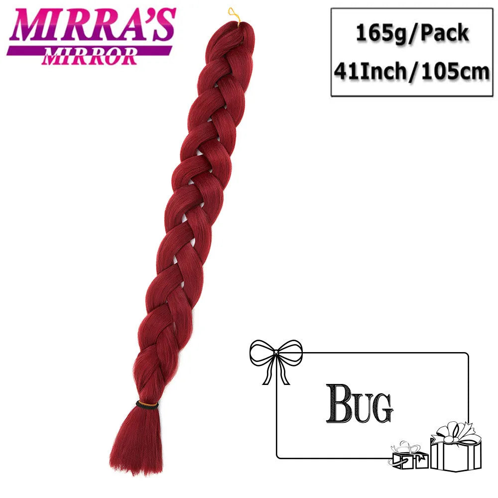 82 Inch Jumbo Box Braids Ombre Hair Extensions