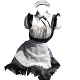 Sexy Nightdress Cute Lace Up Black And White