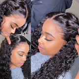 Curly Bob Human Hair Wigs X Lace Closure