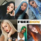 Freedom Synthetic Lace Front Wig Long Straight Wigs