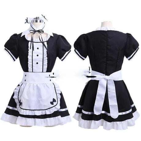 Black White Cat Maid Outfit Cosplay Sexy