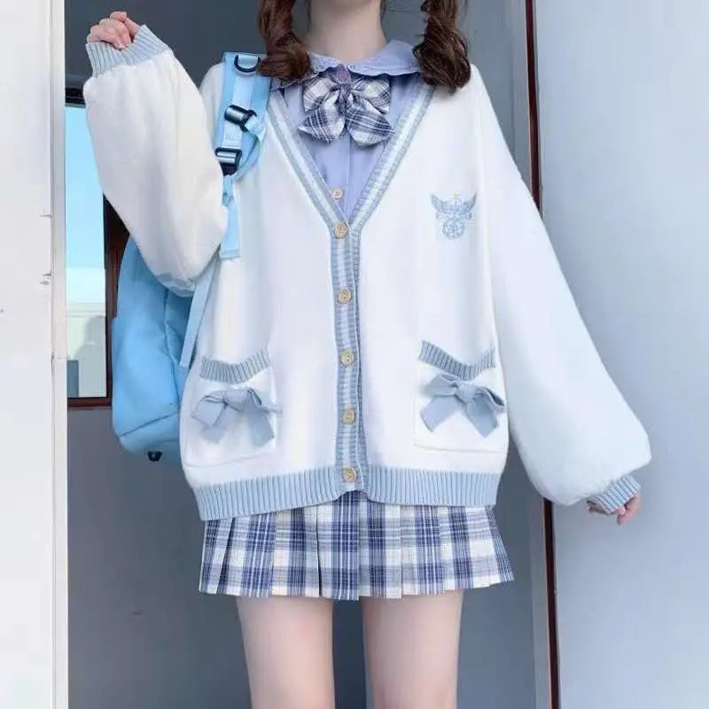 Japanese Girls Loli V-Neck Jk Uniforms Cute Sweet