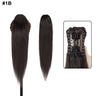 S-Noilite Ponytail Human Hair -Inches Claw Clip In