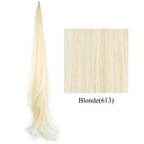 Soowee Long Synthetic Hair Extension Blonde Wrap Pony