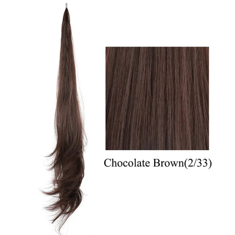 Soowee Long Synthetic Hair Extension Blonde Wrap Pony