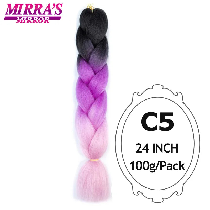 24inch Ombre Hair For Braids 5Pcs Box