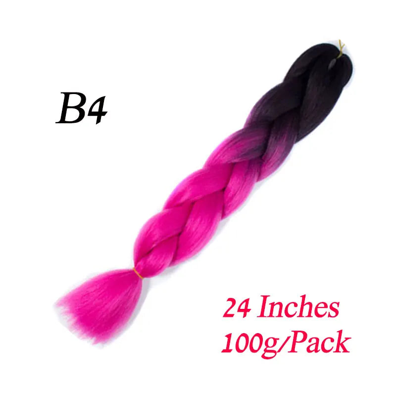 Synthetic Jumbo Braiding Hair Extension " Heat Resistant