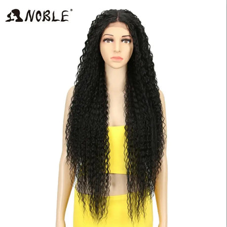 Noble Synthetic Lace Front Wig Long Curly Wig