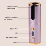 Set Wireless Automatic Hair Curler Machine Lcd Screen