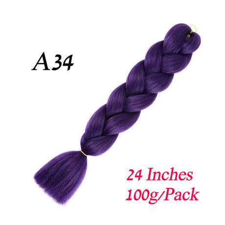 Synthetic Jumbo Braiding Hair Extension " Heat Resistant