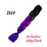 Synthetic Jumbo Braiding Hair Extension " Heat Resistant