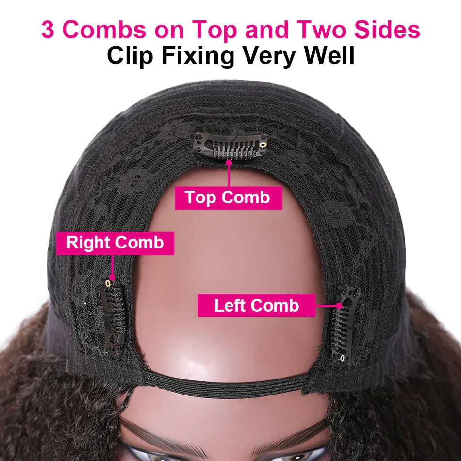 Fg Body Wave U Part Wig Non-Lace Glueless