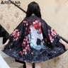 Japanese Kimono Traditional Clothing Crane Carp Anime Kimono