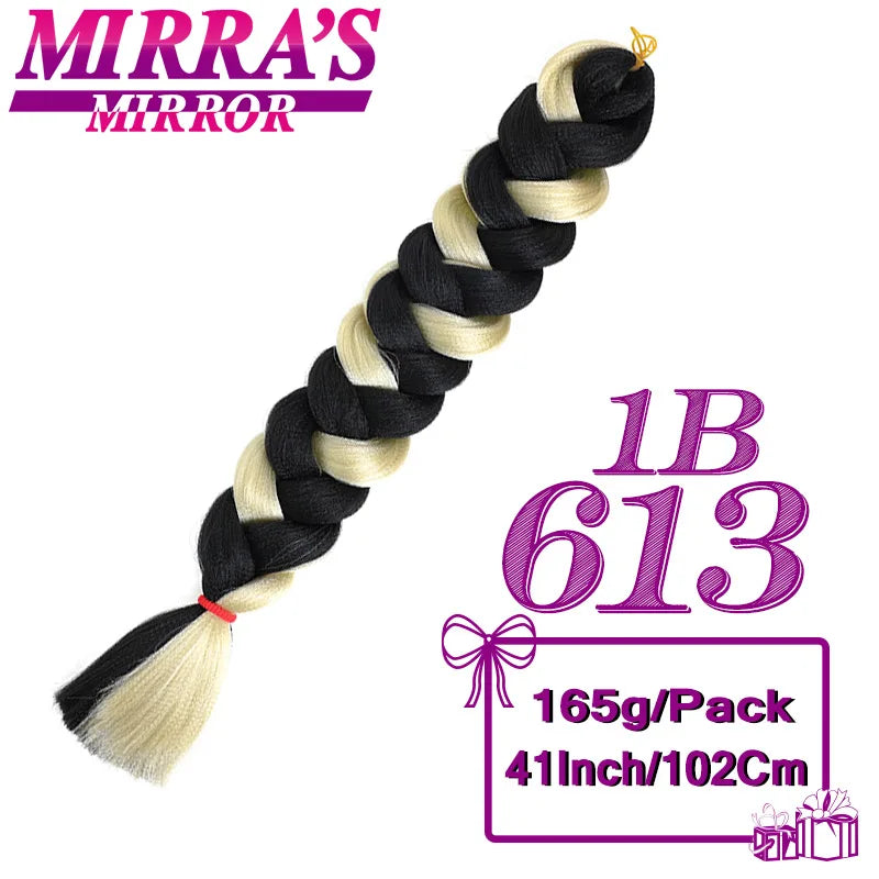 82 Inch Jumbo Box Braids Ombre Hair Extensions