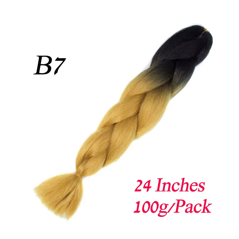 Synthetic Jumbo Braiding Hair Extension " Heat Resistant