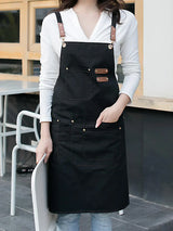New Fashion Canvas Kitchen Aprons For Woman Men