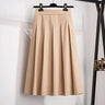 Plus Women's  Summer Loose A-Line Pleated Skirt