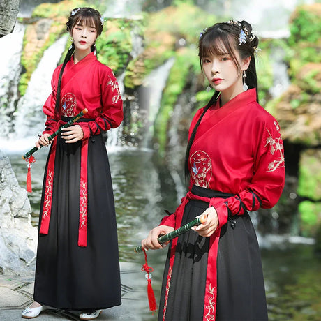 Japanese Vintage Kimono Samurai Cosplay Clothing Woman Man